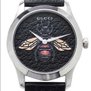 GUCCI G-Timeless Quartz Black Dial HoneyBee Watch